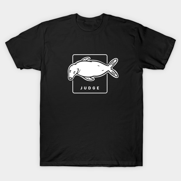 Funny and judgy staring seal. Stylized minimalist design T-Shirt by croquis design